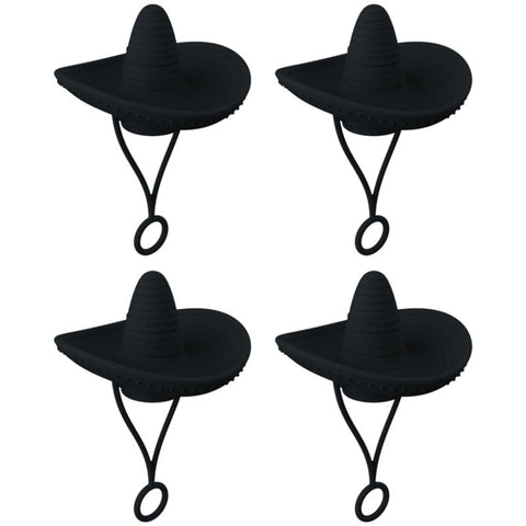 New Style Straw Covers Cap Novelty Sturdy Straw Toppers Reusable Cowboy Hat Shaped For Camping Home Hiking Picnic Kitchen