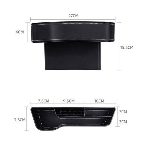 Car seat gap storage box car gap storage