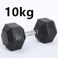 Fitness Hexagonal Rubberized Fixed Dumbbell