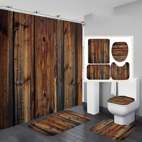 Digital Printing Waterproof Polyester Bathroom