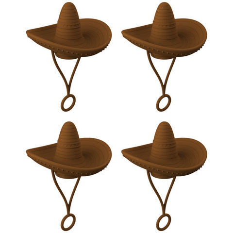 New Style Straw Covers Cap Novelty Sturdy Straw Toppers Reusable Cowboy Hat Shaped For Camping Home Hiking Picnic Kitchen