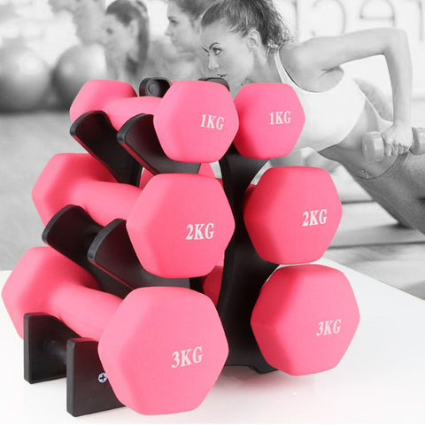 Fitness dumbbell rack