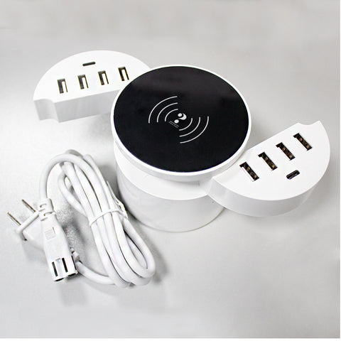 Smart Phone Multi-port Wireless Circular Charger