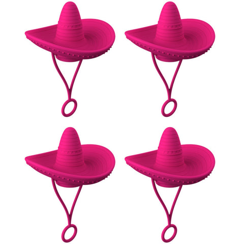 New Style Straw Covers Cap Novelty Sturdy Straw Toppers Reusable Cowboy Hat Shaped For Camping Home Hiking Picnic Kitchen