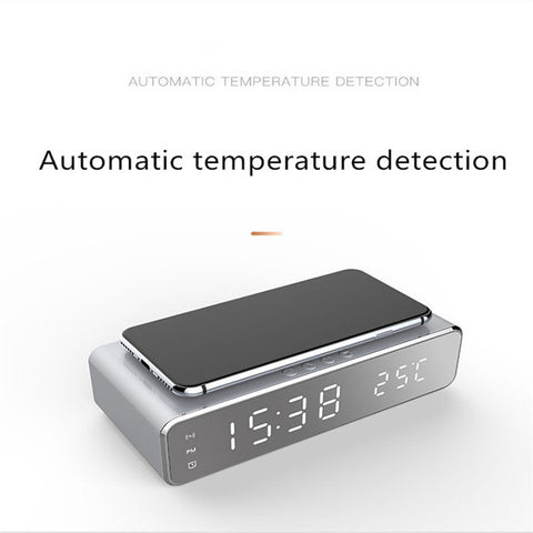 Wireless Charging Alarm Clock Thermometer Wireless Charging EBay Desktop Time Display Wireless Charging